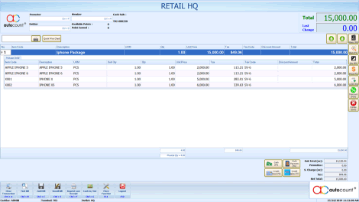 AutoCount POS Retail cashier interface
